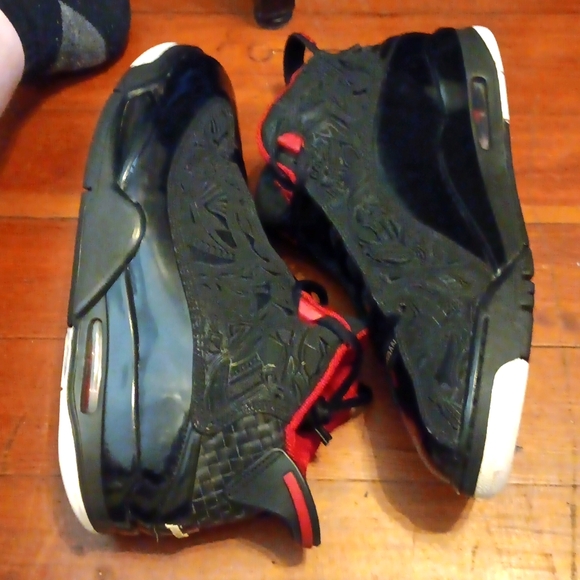 AIR JORDAN DUB ZERO 'BLACK VARSITY RED' 311046-061 SZ 10 - Picture 5 of 8